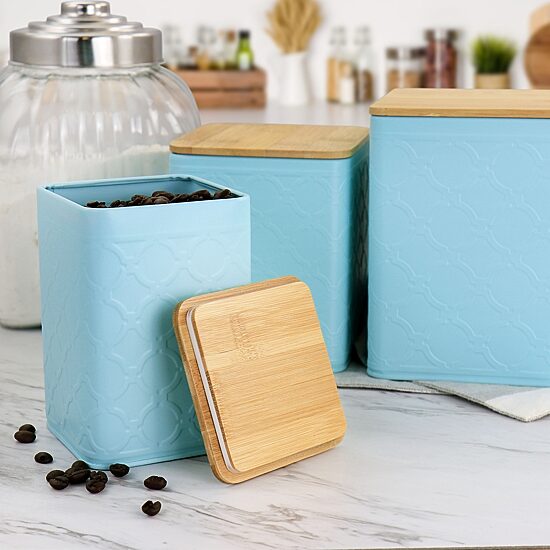 MegaChef Square Iron 3-pc. Canister
