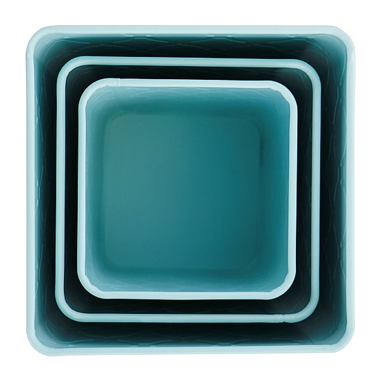 MegaChef Square Iron 3-pc. Canister