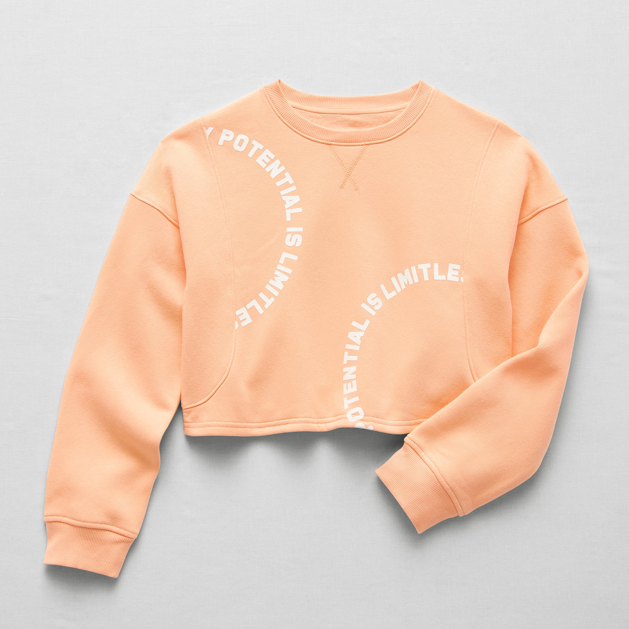 Xersion Little & Big Kid Girls Crew Neck Fleece Long Sleeve Sweatshirt