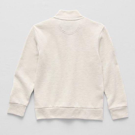 U.S. Polo Assn. Little & Big Kid Boys Mock Neck Long Sleeve Casual Quarter-Zip Pullover