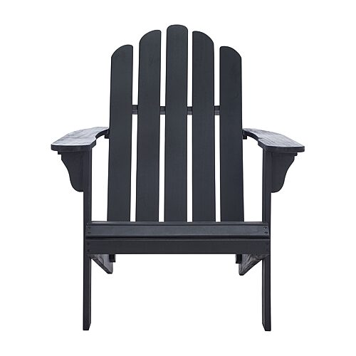 Topher Adirondack Patio Chair, One Size, Black