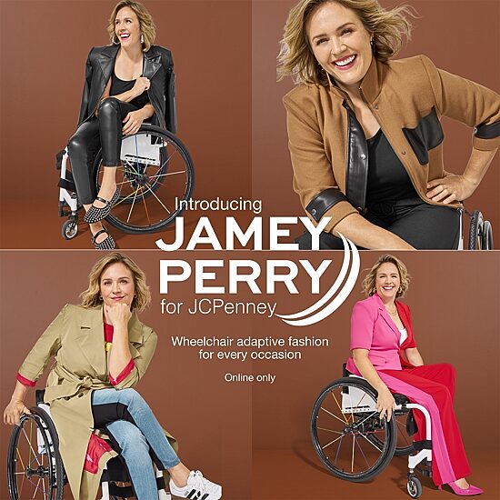 Jamey Perry x JCPenney Womens Adaptive Faux Leather Moto Jacket