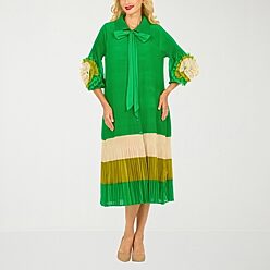 fit and flare mini dress Jillian Smocked Multi COLOR / S elegant bride look Size:60R Jacquard Puff Elisanya Women Prom Dresses,