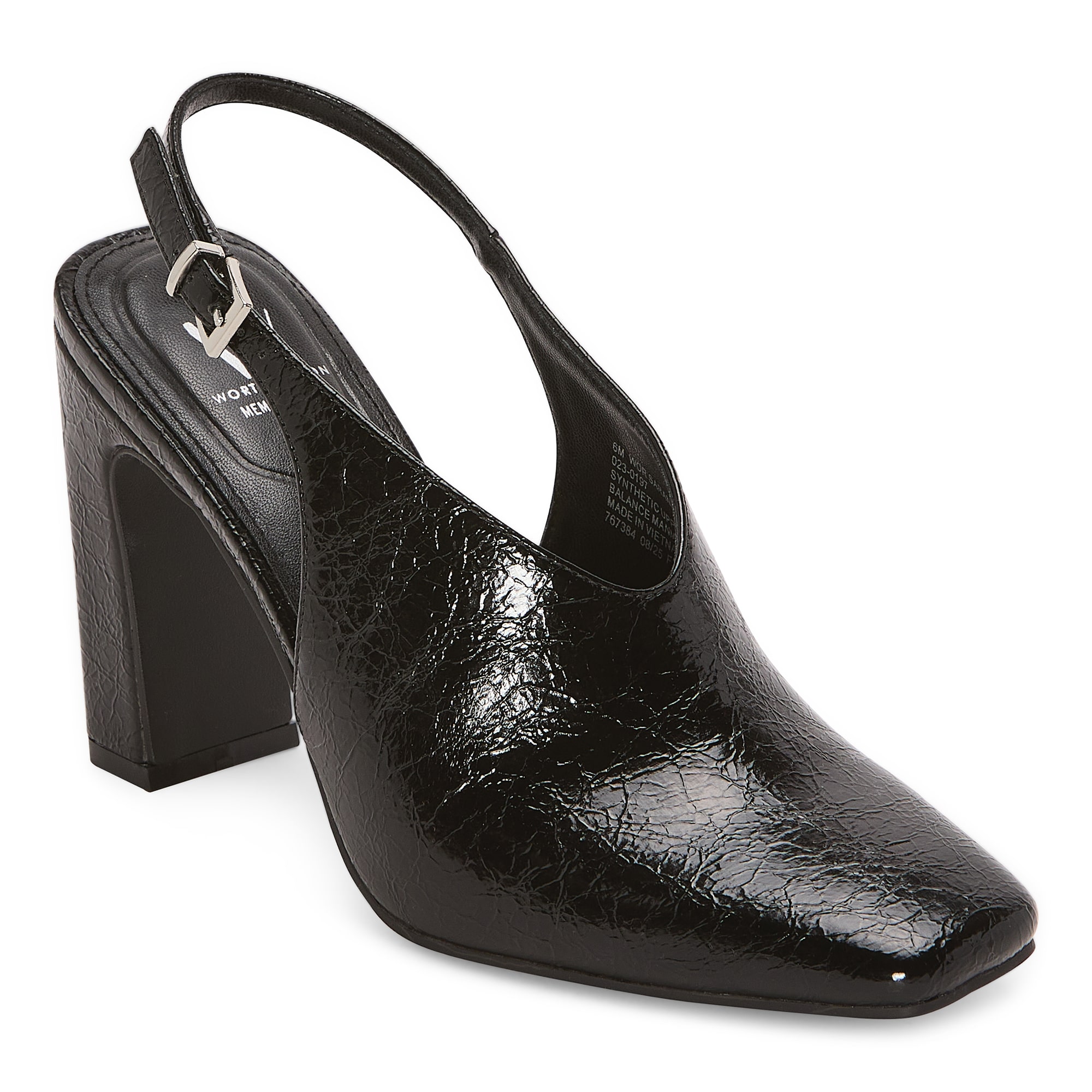 Worthington Saranack Womens Square Closed Toe Block Heel Pumps
