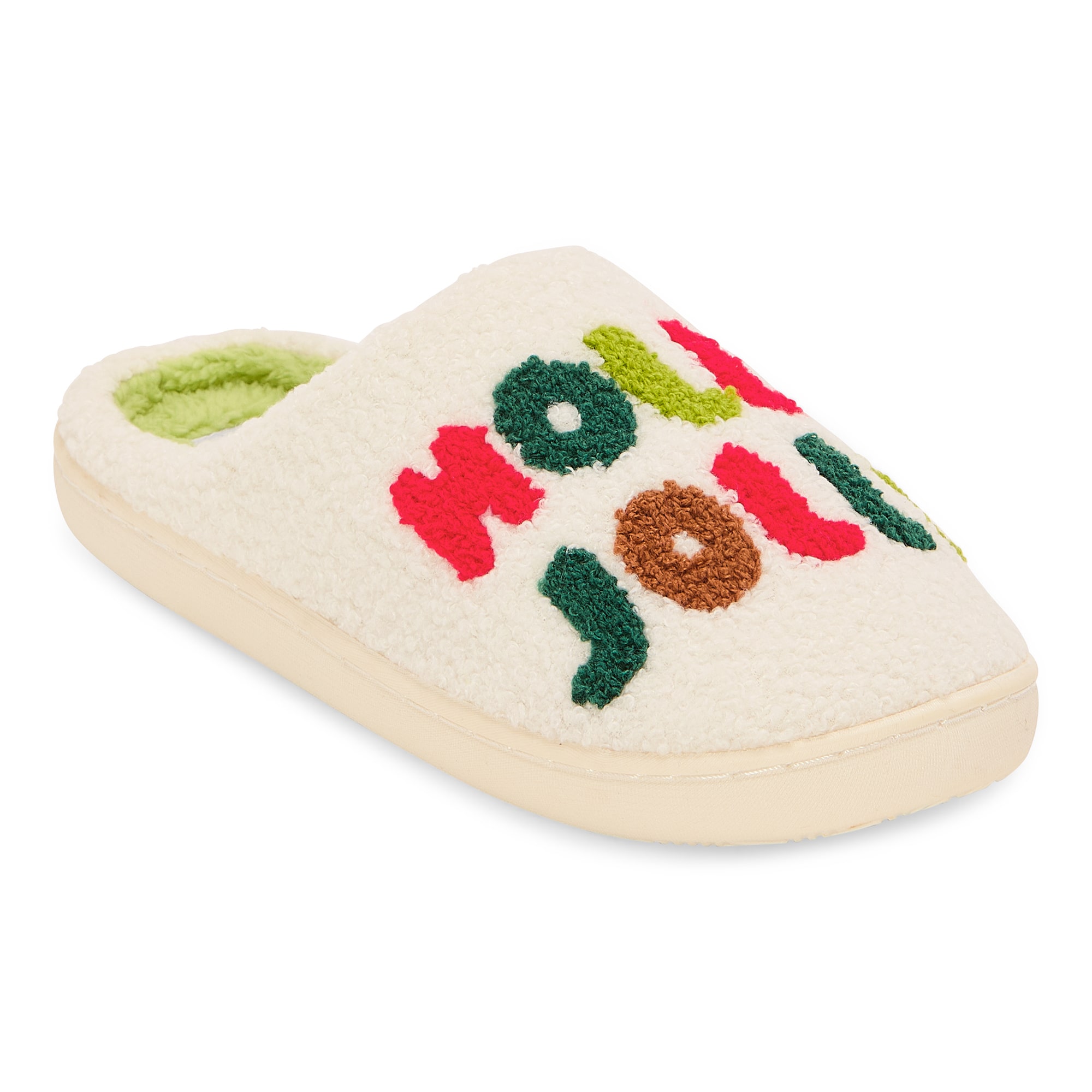 Olivia Miller Holiday Womens Slip-On Slippers