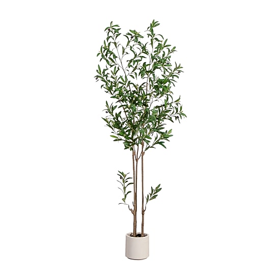 Nearly Natural 6ft. Green Minimalist Olive Indoor Artificial Tree