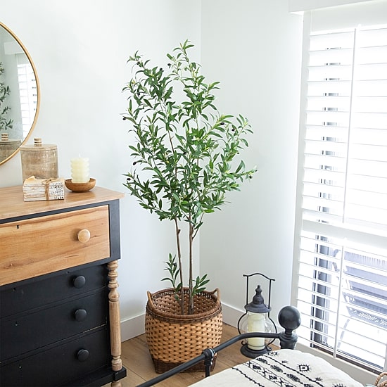 Nearly Natural 6ft. Green Minimalist Olive Indoor Artificial Tree