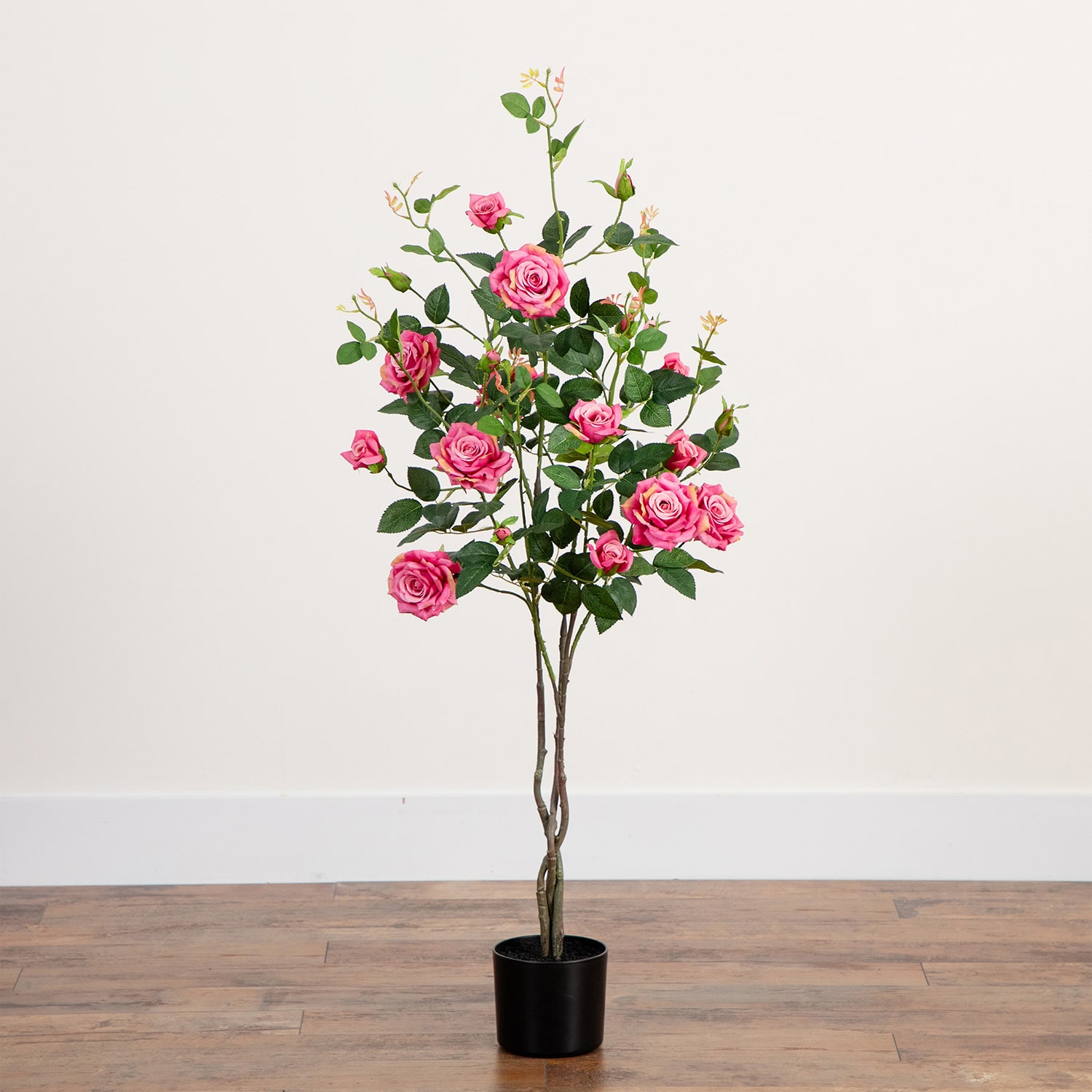 Nearly Natural 4ft. Pink Rose Indoor Artificial Tree