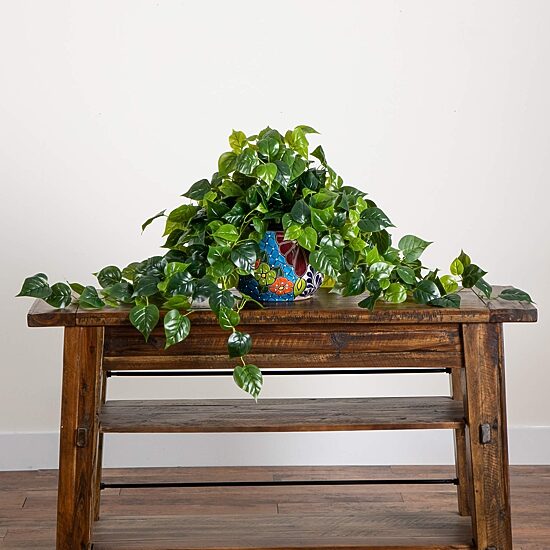 Nearly Natural 18in. Green Philodendron Fern Artificial Plant