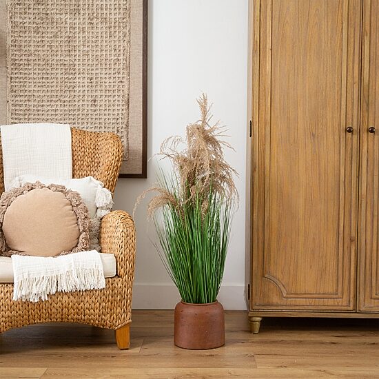 Nearly Natural 4ft. Green Pampas Grass Artificial Plant