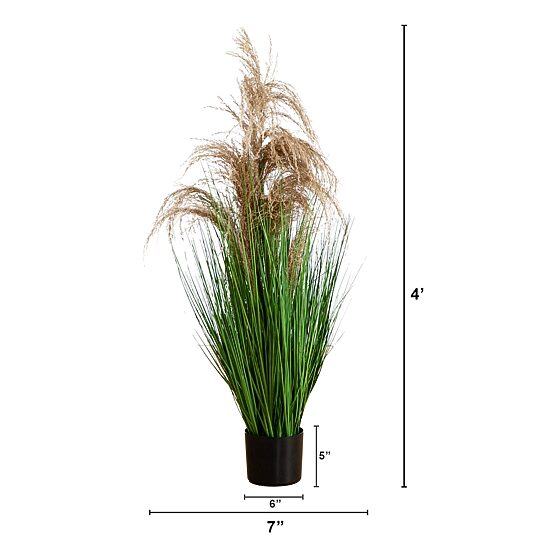 Nearly Natural 4ft. Green Pampas Grass Artificial Plant