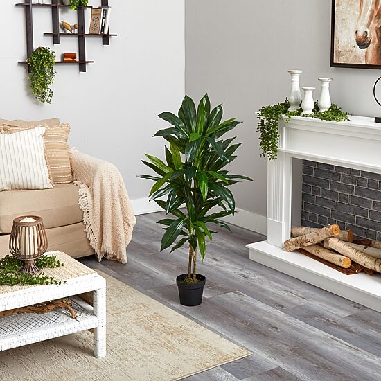 Nearly Natural 48in. Green Dracaena Indoor Artificial Tree
