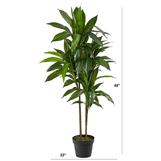 Nearly Natural 48in. Green Dracaena Indoor Artificial Tree