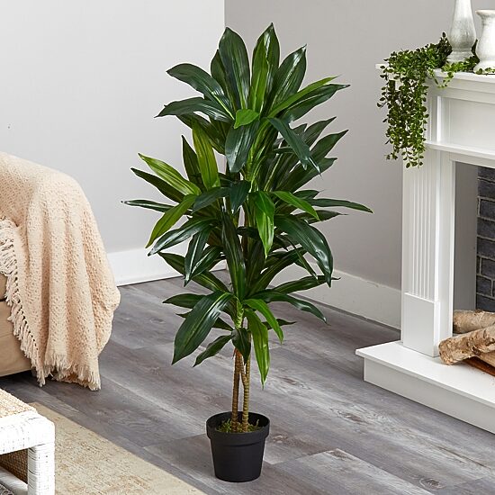Nearly Natural 48in. Green Dracaena Indoor Artificial Tree