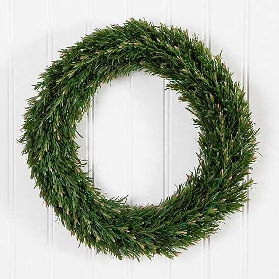 Nearly Natural 24in. Green Rosemary Wreath