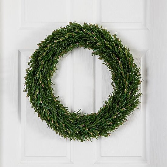 Nearly Natural 24in. Green Rosemary Wreath