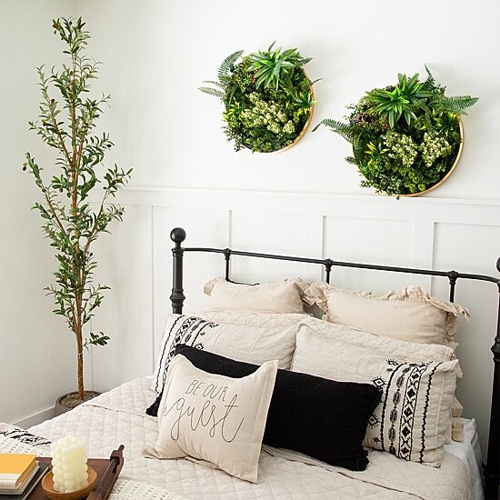 Nearly Natural 20in. X 20in. Green Queensland Rainforest Wall Panel Artificial Plant