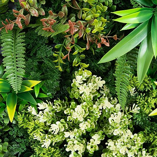 Nearly Natural 20in. X 20in. Green Queensland Rainforest Wall Panel Artificial Plant