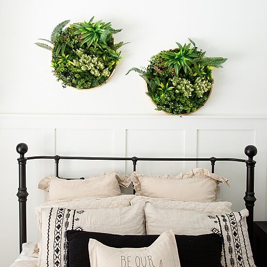 Nearly Natural 20in. X 20in. Green Queensland Rainforest Wall Panel Artificial Plant