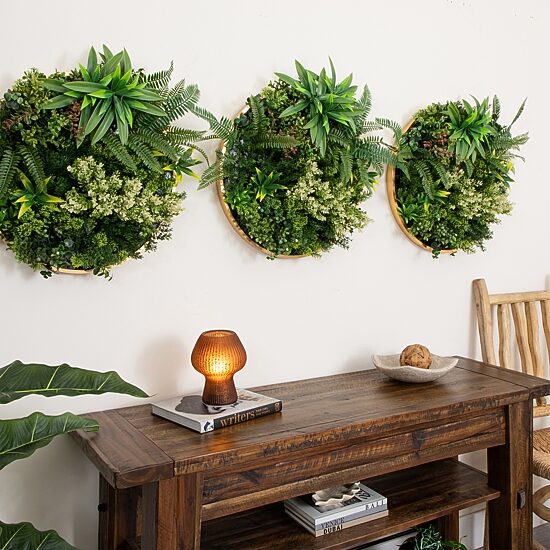 Nearly Natural 20in. X 20in. Green Queensland Rainforest Wall Panel Artificial Plant