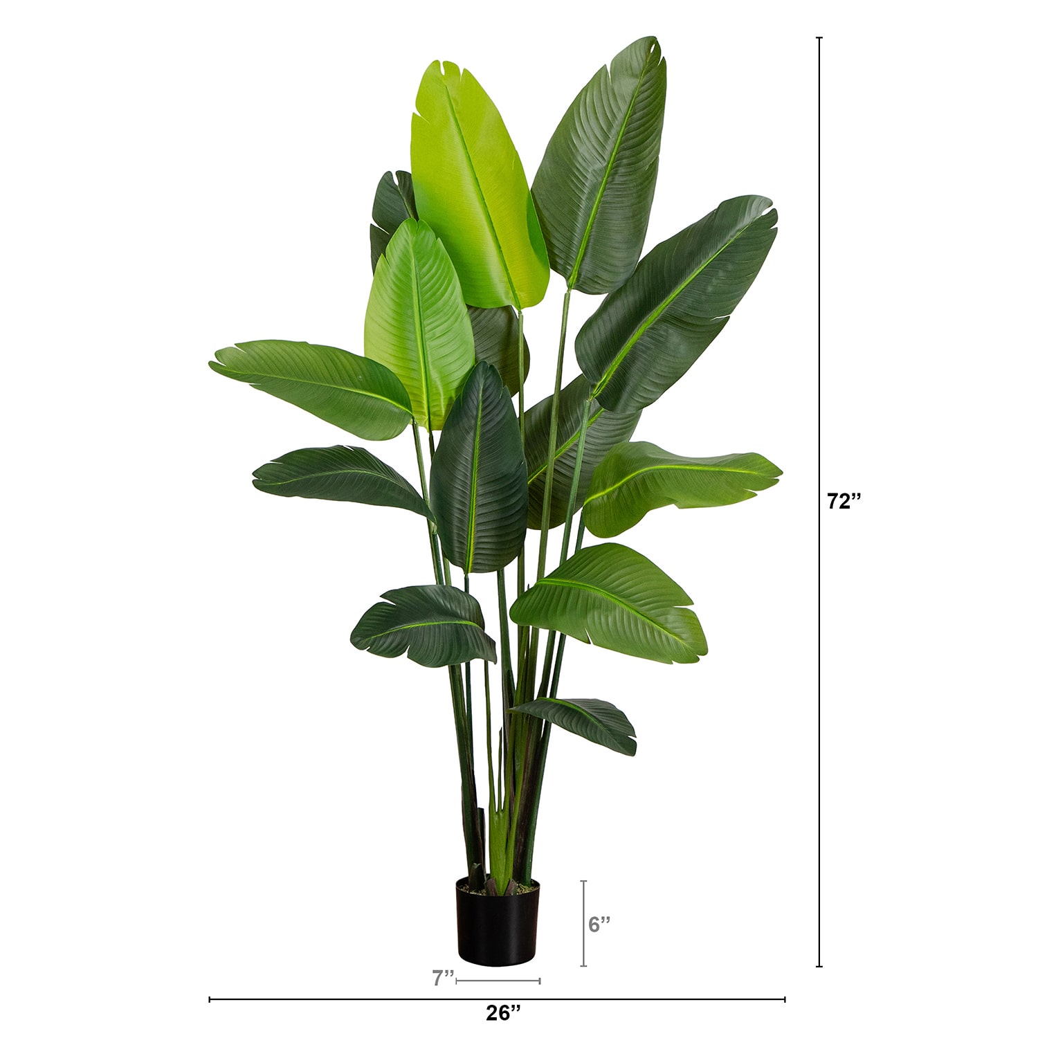 Nearly Natural 6ft. Green Travelers Palm Indoor Artificial Tree