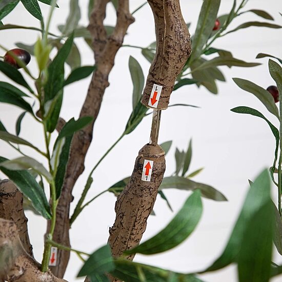 Nearly Natural 6ft. Green Grand Olive Indoor Artificial Tree
