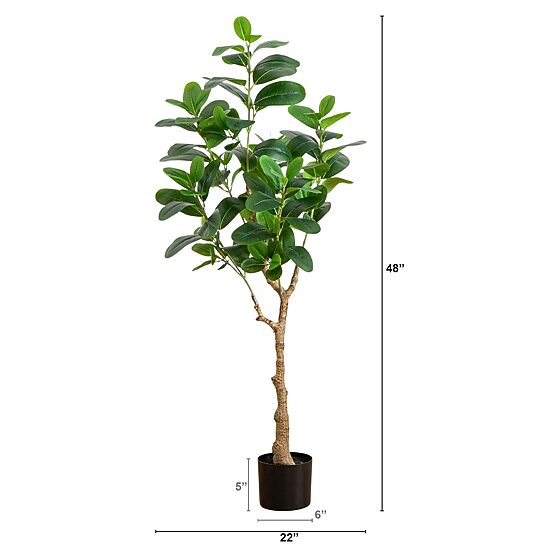 Nearly Natural 4ft. Green Audrey Ficus Indoor Artificial Tree