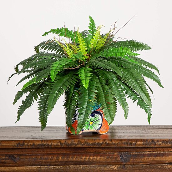 Nearly Natural 19in Green Boston Fern Artificial Plant
