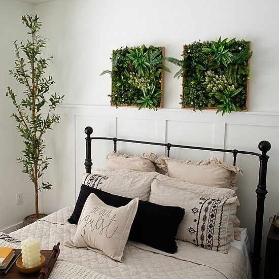 Nearly Natural 20in. X 20in. Green Lighted Queensland Rainforest Wall Panel Artificial Plant