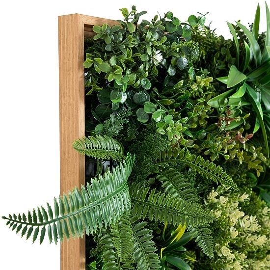 Nearly Natural 20in. X 20in. Green Lighted Queensland Rainforest Wall Panel Artificial Plant