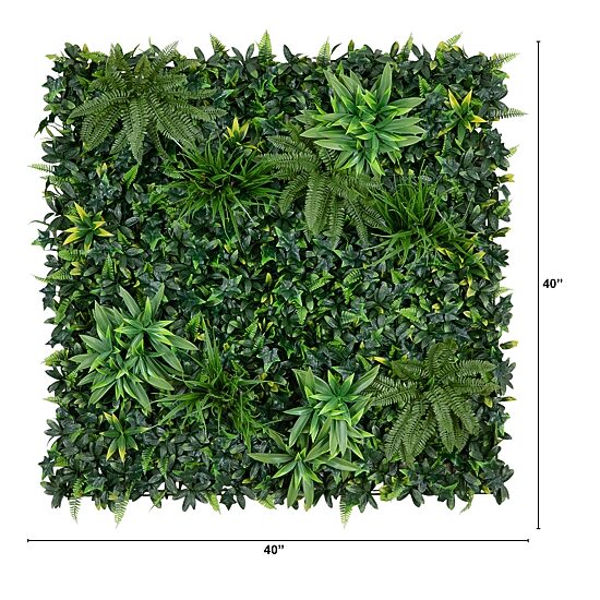 Nearly Natural 40in. X 40in. Green Andean Cloud Forest Wall Panel Artificial Plant