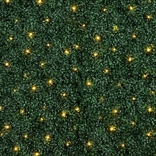 Nearly Natural 40in. X 40in. Green Lighted Boxwood Wall Panel Artificial Plant