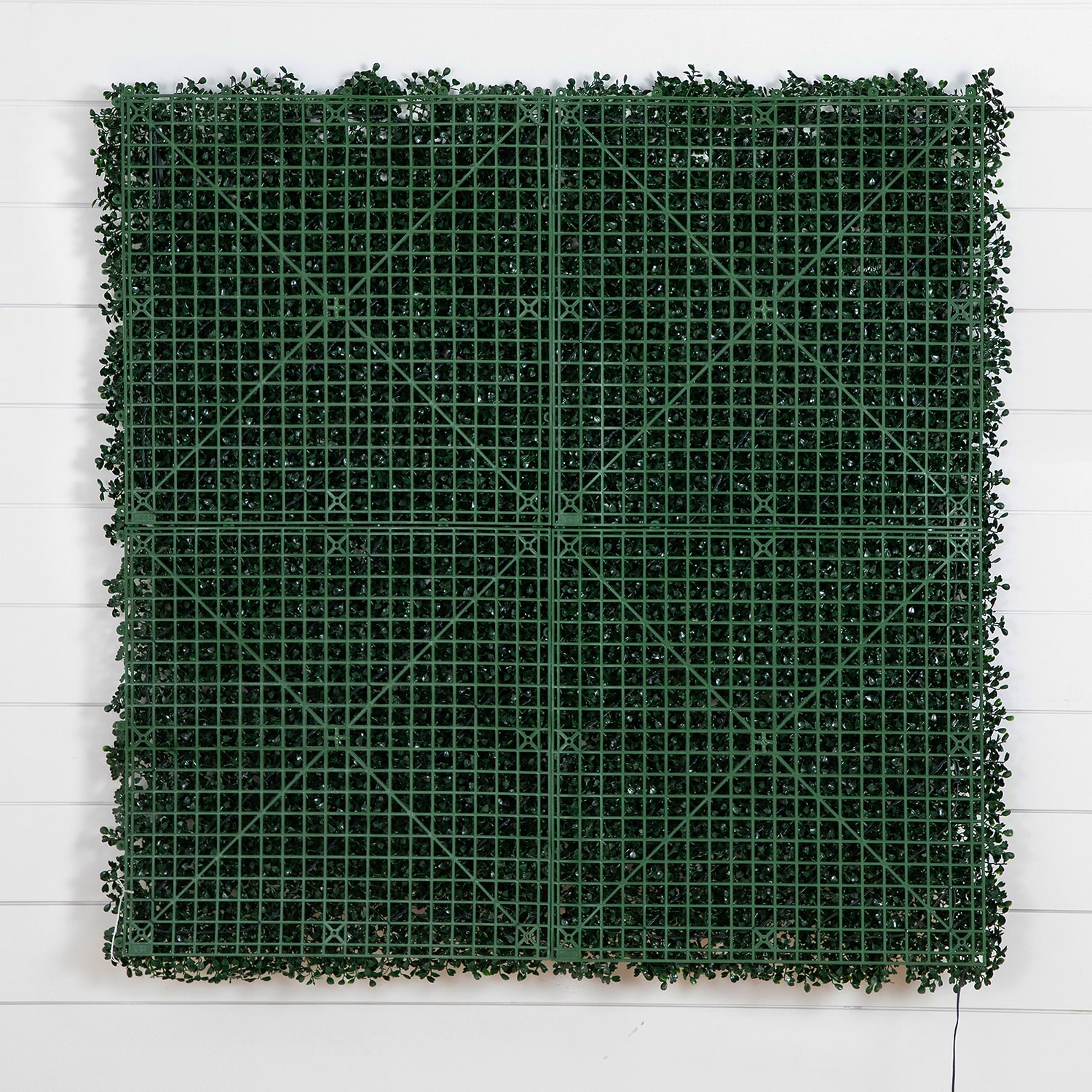 Nearly Natural 40in. X 40in. Green Lighted Boxwood Wall Panel Artificial Plant