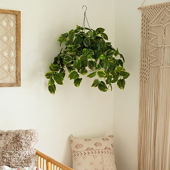 Nearly Natural 24in. Green Lighted Pothos Artificial Plant