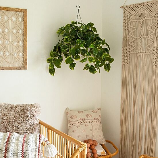 Nearly Natural 24in. Green Lighted Pothos Artificial Plant