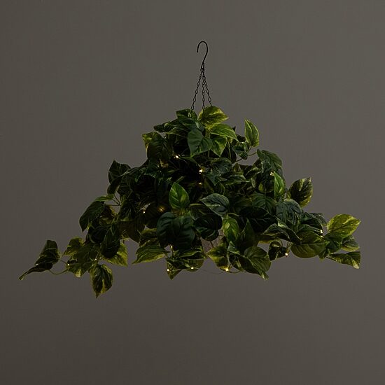 Nearly Natural 24in. Green Lighted Pothos Artificial Plant