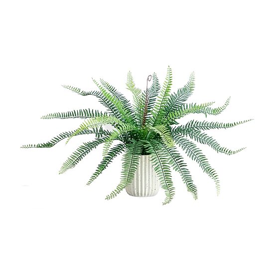 Nearly Natural 16in Green Fern Artificial Plant