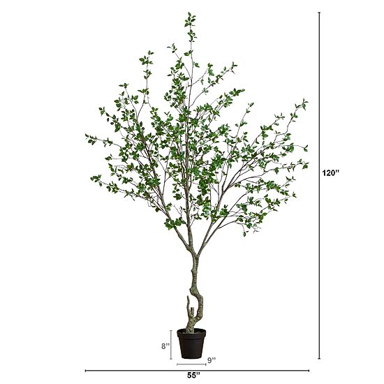 Nearly Natural 10ft. Green Minimalist Citrus Indoor Artificial Tree