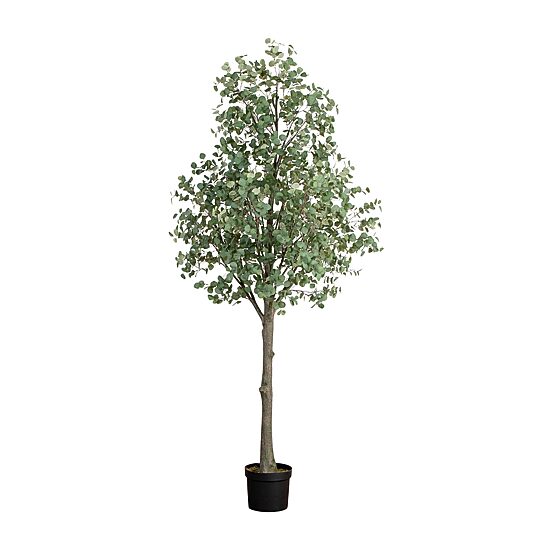 Nearly Natural 12ft. Green Eucalyptus Indoor Artificial Tree