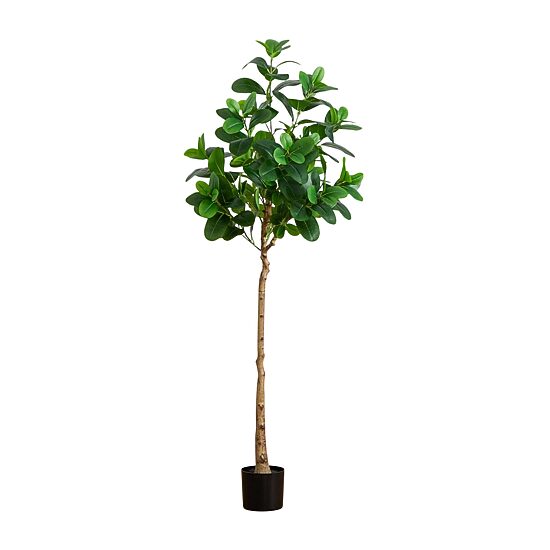 Nearly Natural 6ft. Green Audrey Ficus Indoor Artificial Tree
