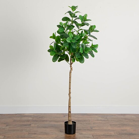 Nearly Natural 6ft. Green Audrey Ficus Indoor Artificial Tree