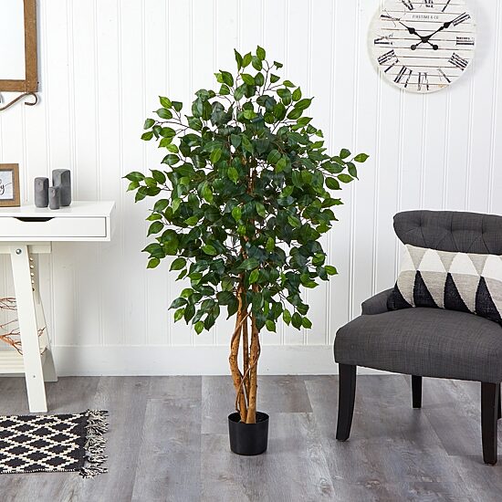 Nearly Natural 4ft. Green Ficus Indoor Artificial Tree