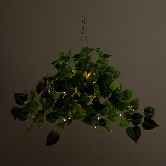 Nearly Natural 24in. Green Lighted Philodendron Artificial Plant