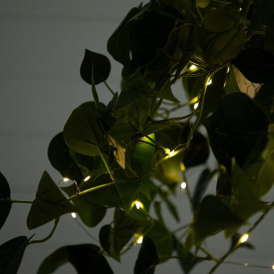 Nearly Natural 24in. Green Lighted Philodendron Artificial Plant