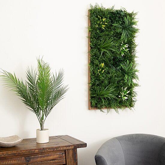 Nearly Natural 20in. X 20in. Green Costa Rican Forest Wall Panel Artificial Plant