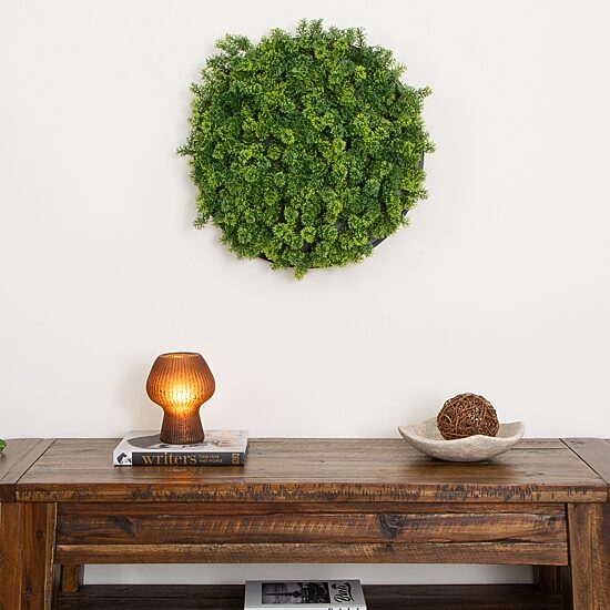 Nearly Natural 20in. Green Irish Meadow Wall Panel Artificial Plant