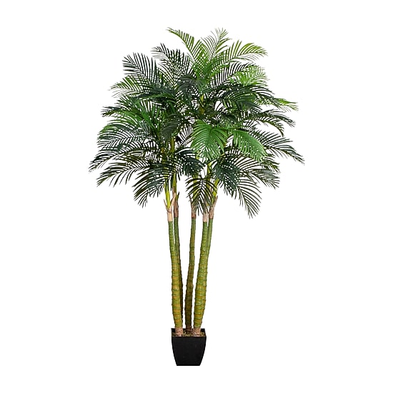 Nearly Natural 9.5ft. Green Areca Palm Indoor Artificial Tree