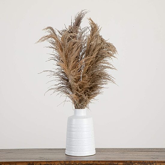 Nearly Natural 30in. Brown Dried Natural Pampas Floral Arrangement