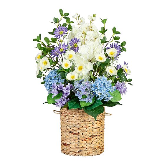 Nearly Natural 31in Mixed Flower And Hydrangea Floral Arrangement