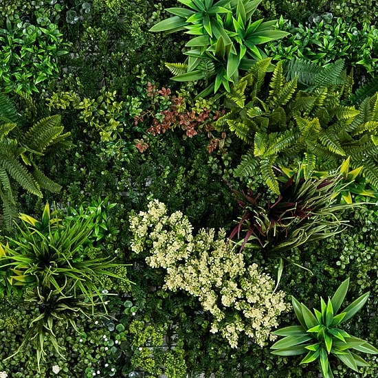 Nearly Natural 40in. X 40in. Green Amazon Rainforest Wall Panel Artificial Plant